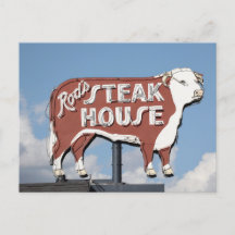 Steak House Sign on Route 66 