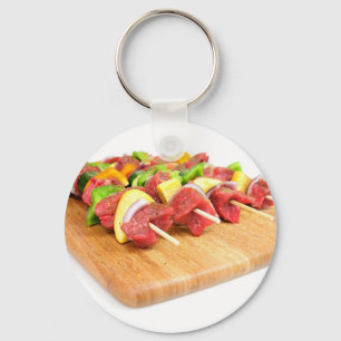 Steak Kabob Key Ring
