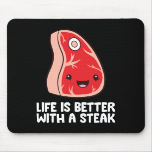 Steak Lover Bbq Grilling Meat Life Is Better With Mouse Pad