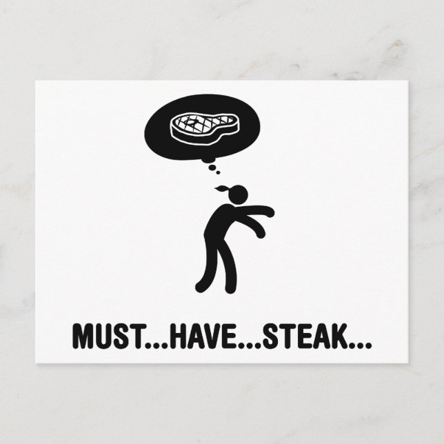 Steak Lover Postcard (Front)