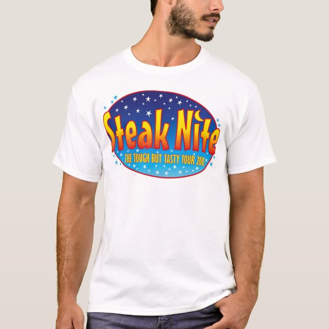 Steak Nite Tour logo front / blank back T-Shirt (Front)