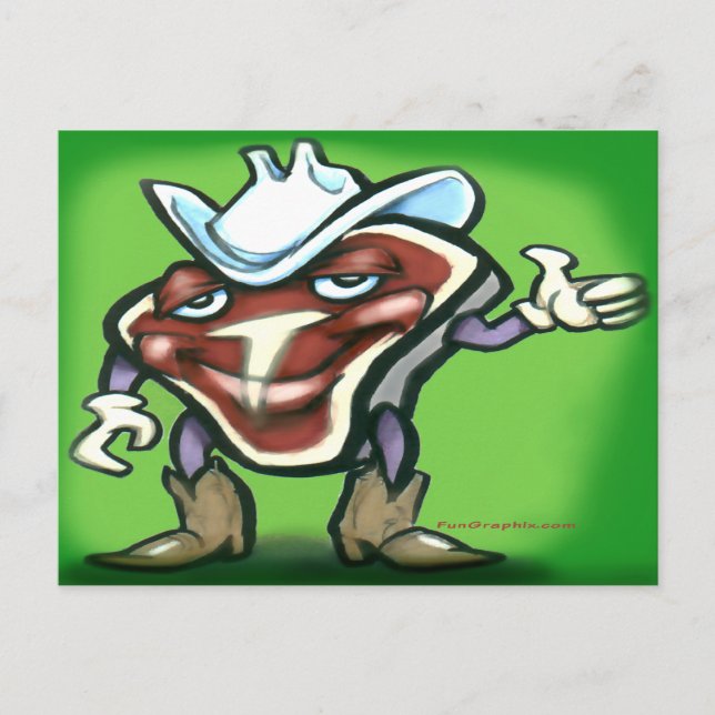 Steak Postcard (Front)