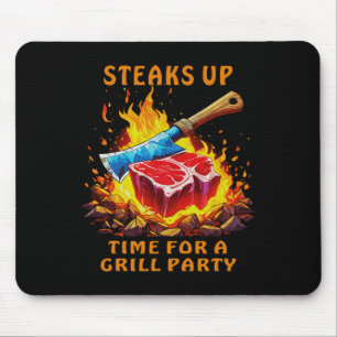 Steak Rbecue Party Funny Sayings For Men And Chef Mouse Pad