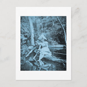 Stealing a Kiss (Cyanotope) Postcard