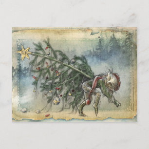 Stealing Christmas Holiday Postcard