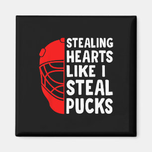 Stealing Heart Like I Steal Pucks Valentines Day H Magnet