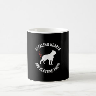 Stealing Hearts And Blasting Farts Boston Terrier Coffee Mug