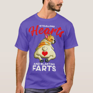 Stealing Hearts and Blasting Farts Funny Pug Valen T-Shirt