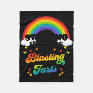 Stealing Hearts And Blasting Farts Funny Valentine Fleece Blanket