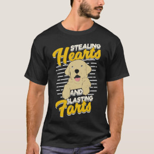 Stealing Hearts And Blasting Farts Labrador Gift T-Shirt