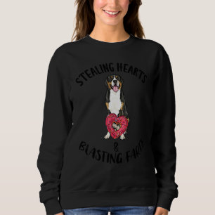 Stealing Hearts Blasting Farts Greater Swiss Mount Sweatshirt