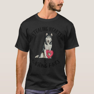 Stealing Hearts Blasting Farts Siberian Husky Vale T-Shirt