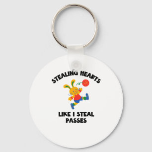Stealing Hearts Like I Steal Pes Basketball Valent Key Ring