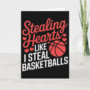 Stealing Hearts Like I Steal Sket Valentine Kids Card