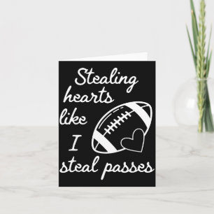 Stealing hearts like steal passes football card