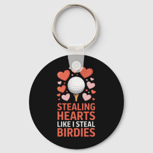Stealing Hearts - Steal Birdies Cute Golf Valentin Key Ring