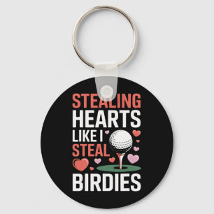 Stealing Hearts - Steal Birdies Cute Kids Golf Val Key Ring