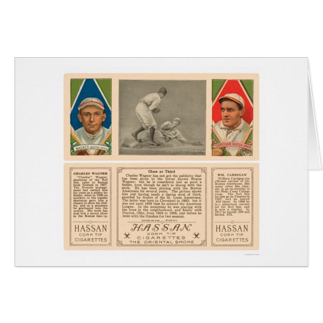 Stealing Third Red Sox Baseball 1912 (Front Horizontal)