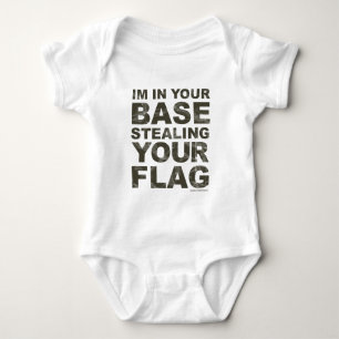 Stealing Your Flag - FPS, Game, Gamer, Video Games Baby Bodysuit