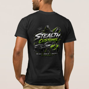 Stealth Customs Vinyl Wrap Window Tint Graphic T-Shirt