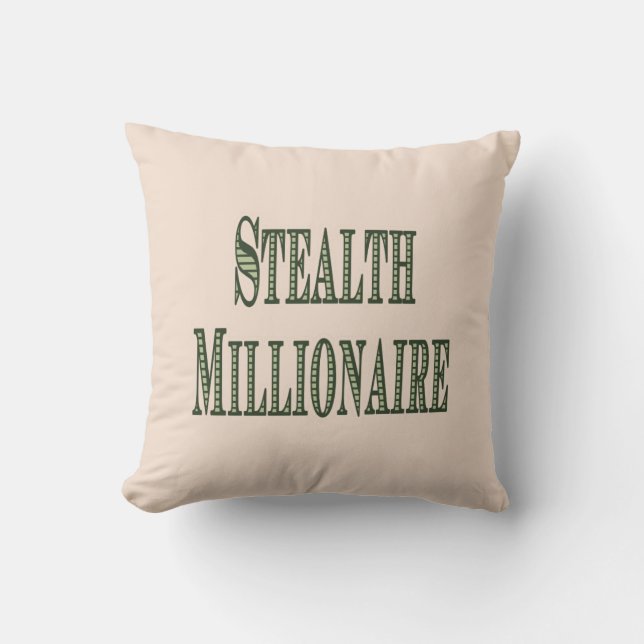 Stealth Millionaire Cushion (Front)