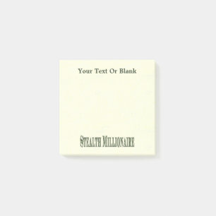 Stealth Millionaire Post-it Notes