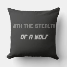 Stealth of Wolf (Spirit Energy)- Throw Pillow