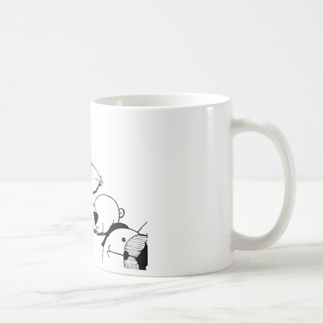 Stealth Pug Roll Coffee Mug (Right)