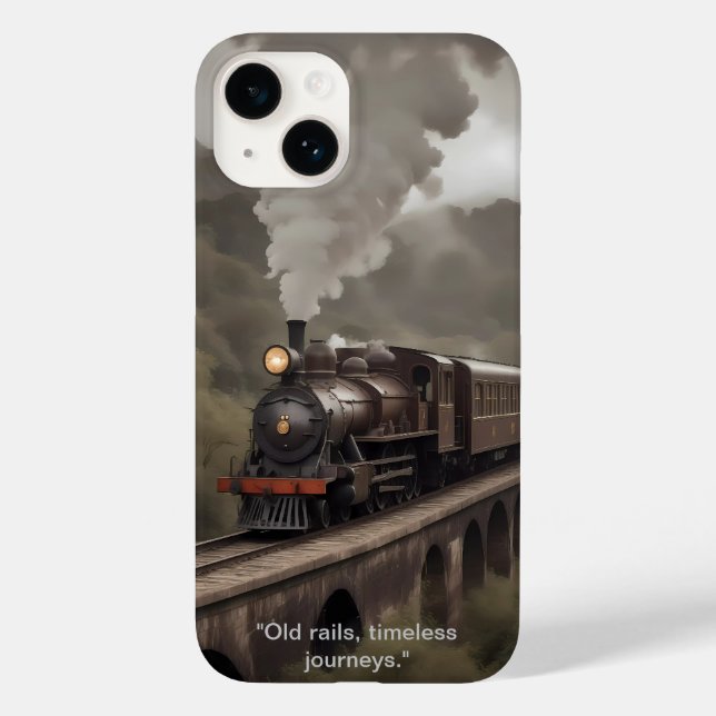 Steam ahead into new horizons. Case-Mate iPhone ca Case (Back)
