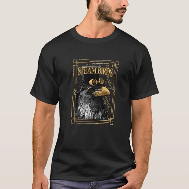 Steam birds crow Premium T-Shirt (Front)