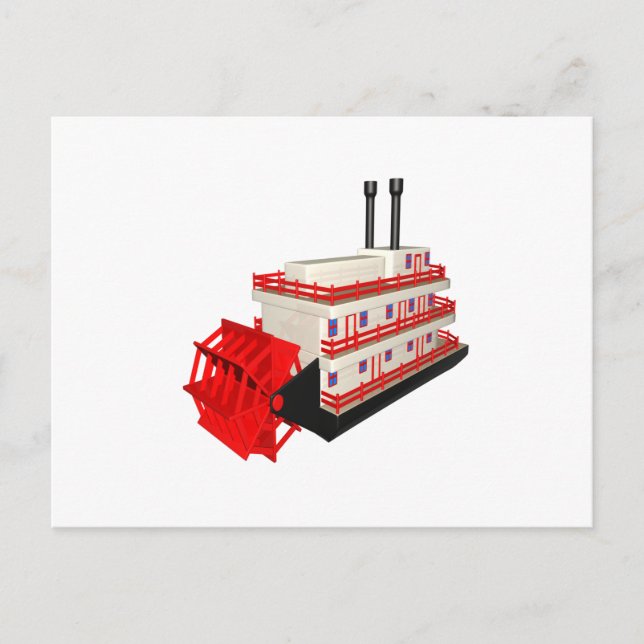 Steam Boat Postcard (Front)