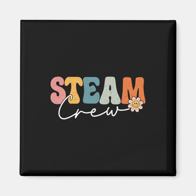 Steam Crew Back To School Science Engineering Tech Magnet (Front)