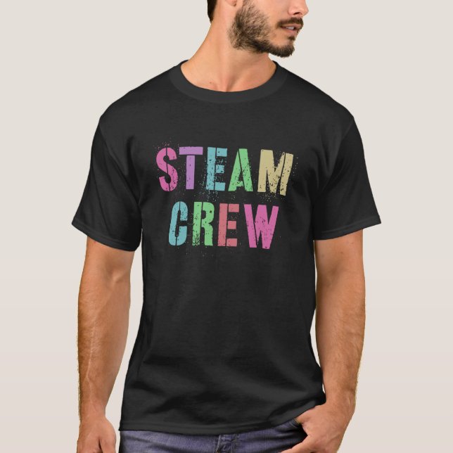 STEAM CREW Hello Stem Ready Back To School T-Shirt (Front)