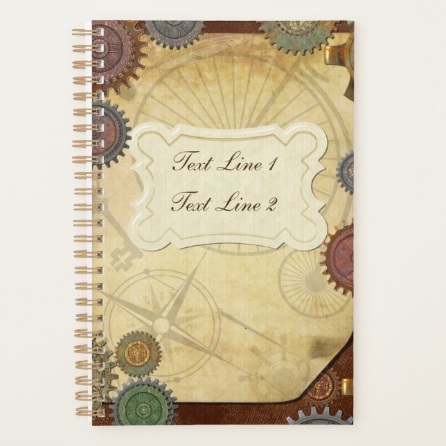 Steam Elegance Steampunk Planner (Front)