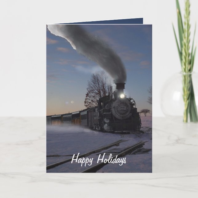 Steam Engine 481 Christmas Card (Front)