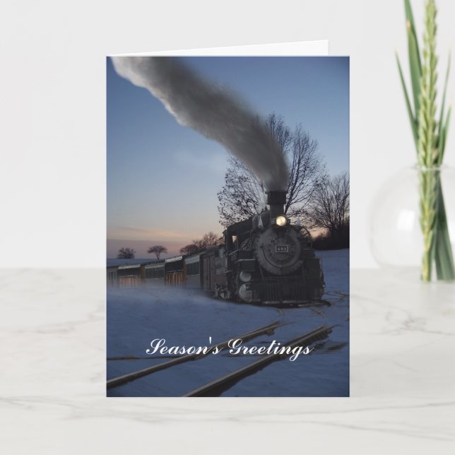 Steam Engine 481 Holiday Card (Front)