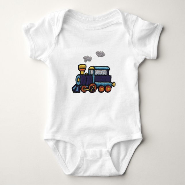 Steam Engine Baby Bodysuit (Front)
