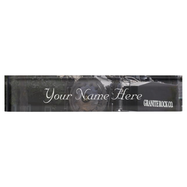 Steam Engine Desk Name Plate (Front)