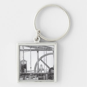 Steam Engine Key Ring