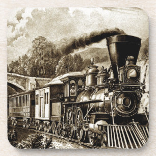 Steam engine locomotive history coaster