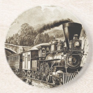 Steam engine locomotive history coaster