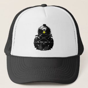 Steam Engine Locomotive Train Trucker Hat