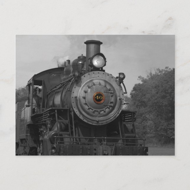 Steam Engine Postcard (Front)