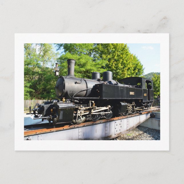 Steam engine postcard (Front)