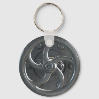 Steam Engine Pressure Adjustment Wheel Keychain