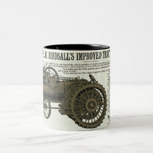 STEAM ENGINE TRACTION ENGINE FARM TRACTOR FARM Two-Tone COFFEE MUG