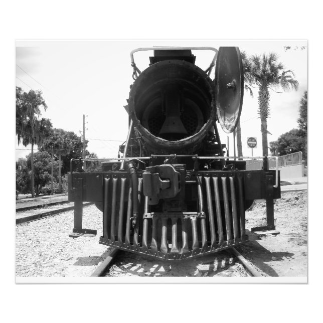 Steam Engine Train CannonBall Express locomotive Photo Print (Front)
