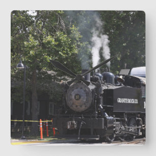 Steam Engine Train Engine Clock