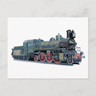 Steam Engine Train Postcard