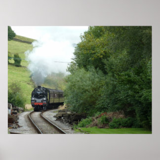 Steam Engine Train Poster
